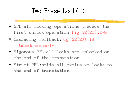 Two Phase Lock(1)
