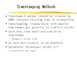 Timestamping Methods